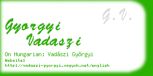 gyorgyi vadaszi business card